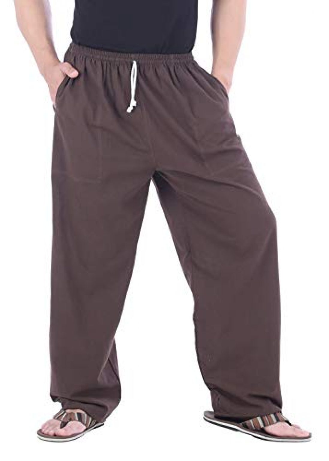 CandyHusky 100% Cotton Casual Jogging Lounge Pajamas Yoga Pants ...